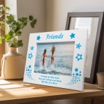 Friends Are Like Stars Wooden Photo Frame Gift For Birthday