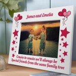 Personalised Cousins Photo Frame Wood Cousin Birthday Gifts