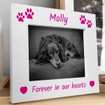 Personalised Dog Memorial Photo Frame Gift Pet Loss Keepsake