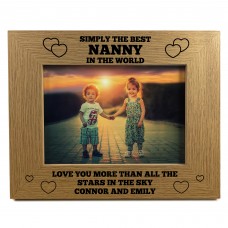 Best Nanny In The World Nanny Gift Photo Frame Grandparent Gifts