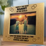 Best Nanny In The World Nanny Gift Photo Frame Grandparent Gifts
