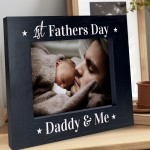 1st Fathers Day Gift For Daddy From Daughter Son Wooden Frame
