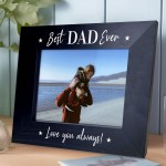 Novelty Fathers Day Birthday Gift For Dad Photo Frame Wood