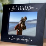 Novelty Fathers Day Birthday Gift For Dad Photo Frame Wood