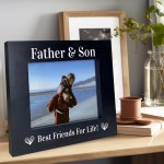 Father And Son Wooden Photo Frame Fathers Day Gift For Dad