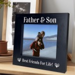 Father And Son Wooden Photo Frame Fathers Day Gift For Dad