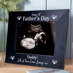 1st Fathers Day Gifts Wooden Photo Frame Bump Gifts Fathers Day