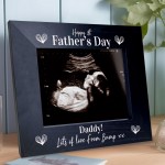 1st Fathers Day Gifts Wooden Photo Frame Bump Gifts Fathers Day