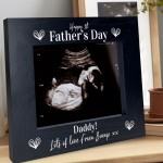 1st Fathers Day Gifts Wooden Photo Frame Bump Gifts Fathers Day