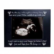 Baby Scan Wooden Photo Frame 1st Fathers Day Gift For Daddy
