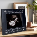 Baby Scan Wooden Photo Frame 1st Fathers Day Gift For Daddy