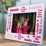 Novelty Auntie Gifts For Birthday Wooden Photo Frame Auntie Gift