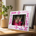 Novelty Auntie Gifts For Birthday Wooden Photo Frame Auntie Gift