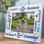Novelty Grandad Gifts For Fathers Day Birthday Wood Photo Frame 