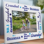 Novelty Grandad Gifts For Fathers Day Birthday Wood Photo Frame 