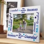 Novelty Grandad Gifts For Fathers Day Birthday Wood Photo Frame 
