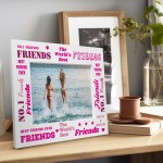 No1 Friend Wooden Photo Frame Friendship Gifts For Women Sister