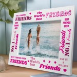 No1 Friend Wooden Photo Frame Friendship Gifts For Women Sister