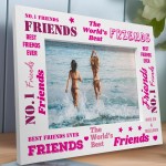 No1 Friend Wooden Photo Frame Friendship Gifts For Women Sister