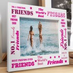 No1 Friend Wooden Photo Frame Friendship Gifts For Women Sister