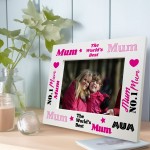 Novelty Mum Gifts For Birthday Wooden Photo Frame Mum Photo