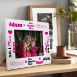Novelty Mum Gifts For Birthday Wooden Photo Frame Mum Photo