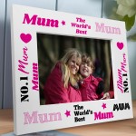 Novelty Mum Gifts For Birthday Wooden Photo Frame Mum Photo