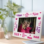 Novelty Nan Gift For Birthday Wooden Photo Frame Nan Photo Frame