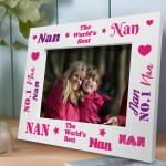 Novelty Nan Gift For Birthday Wooden Photo Frame Nan Photo Frame