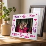 Novelty Nan Gift For Birthday Wooden Photo Frame Nan Photo Frame