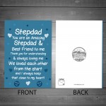 Fathers Day Gift Bundle For Step Dad Card and Bottle Opener Gift