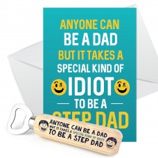 Novelty Step Dad Gift For Fathers Day Birthday Card Daughter Son