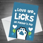 Fathers Day Gift From The Dog Funny Fathers Day Card From Pet
