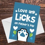 Fathers Day Gift From The Dog Funny Fathers Day Card From Pet