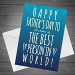 Funny Dad Gifts From Daughter Son Fathers Day Card Joke Humour