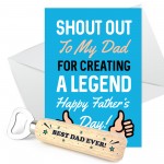 Fathers Day Gifts Funny Fathers Day Card BEST DAD EVER Gift