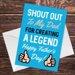 Fathers Day Gifts Funny Fathers Day Card BEST DAD EVER Gift