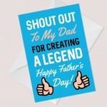 Fathers Day Gifts Funny Fathers Day Card BEST DAD EVER Gift