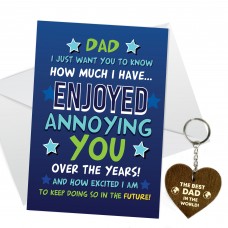 Dad Card And Keyring Bundle Birthday Fathers Day Gift For Dad 