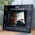 Dad Memorial Remembrance Photo Frame Fathers Day Memorial Gift