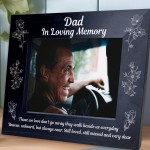 Dad Memorial Remembrance Photo Frame Fathers Day Memorial Gift