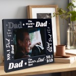 Fathers Day Birthday Gift For Dad Daddy Wooden Photo Frame