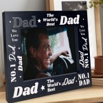 Fathers Day Birthday Gift For Dad Daddy Wooden Photo Frame