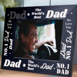 Fathers Day Birthday Gift For Dad Daddy Wooden Photo Frame