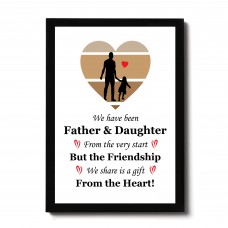 Father And Daughter Framed Print Dad Gifts From Daughter 