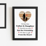Father And Daughter Framed Print Dad Gifts From Daughter 