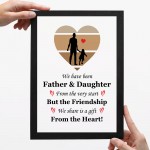 Father And Daughter Framed Print Dad Gifts From Daughter 