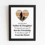 Father And Daughter Framed Print Dad Gifts From Daughter 