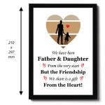 Father And Daughter Framed Print Dad Gifts From Daughter 
