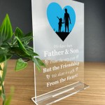 Father and Son Gift Fathers Day Birthday Gift For Dad Poem Print
